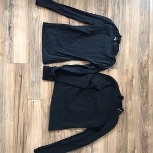 Long sleeve thick Nike and under armour shirts